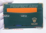 Perfect Replica AAA Gold Icon Rolex Gold Metal Green Wallet For Sale
